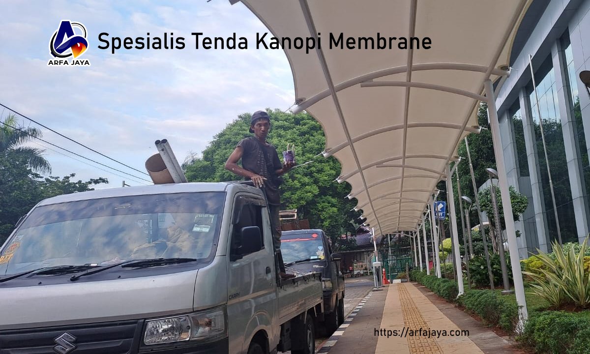 Harga kanopi membran per meter kota bogor